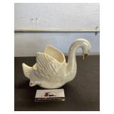 22KT Gold Pearl Swan Planter
