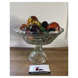 Glass and Acrylic Fruit bowl