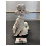 11 in poodle figurine