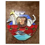 Noahï¿½s ark stain glass