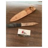 Knife and sheath marked usa
