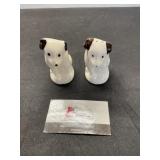 Vintage dog salt and pepper shakers