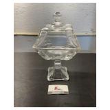 Glass pedestal dish