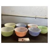 Pastel Hazel Atlas Glass Bowls