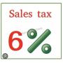 Sales Tax Will Be Charged at 6%.