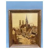 Buchschmid & Gretaux Framed Marquetry Artwork