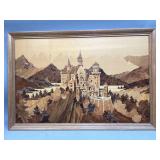 Wood Inlay Neuschwanstein Castle