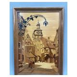 Buchschmid & Gretaux Framed Marquetry Artwork