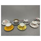 Assorted Teacups and Saucers