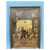Buchschmid & Gretaux Framed Marquetry Artwork