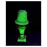 Uranium Glass Table Lamp