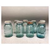 Green Glass Canning Jars