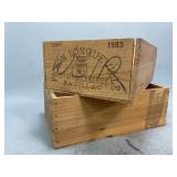 Two Wooden Crates