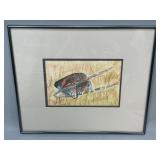 Out of Pasture Framed Watercolor by F. Werthwein