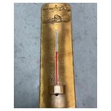 Wendell August Solid Bronze Pittsburgh Thermometer