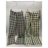 Vintage Plaid Dress Pants