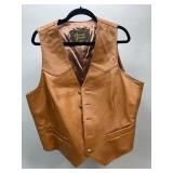 David James Fine Leather Fashion Vest