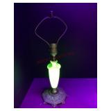 Uranium Glass Lamp