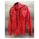 Red Embroidered Wind Breaker