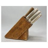 Case Knife Block with Case Knives