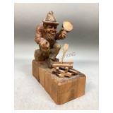 Hand Carved Wooden Folk Art