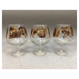 Vintage Ballantine Beer Goblets
