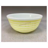 Vintage Pyrex Yellow Stripe Mixing Bowl