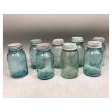 Green Glass Canning Jars