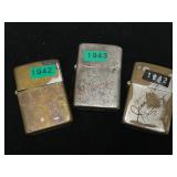 Vintage Zippo Lighters