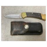 Vintage Buck Knife with Sheath
