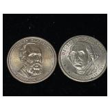 Garfield & Washington One Dollar Coins