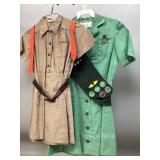 Vintage Girl-Scout Uniforms