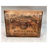 Chester River Packing Peaches Wooden Crate