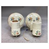Vintage Porcelain Wall Sconces