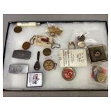Advertisement Coins, Pins & More