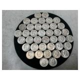 40 Kennedy half Dollars