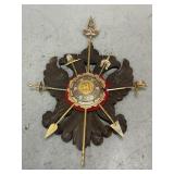 Toledo Spain Wooden Crest