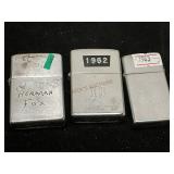 Vintage Zippo Lighters