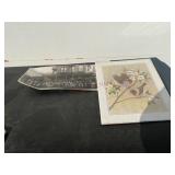 Vintage Photograph & Bird Print