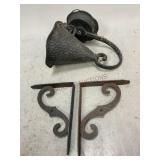 Decorative Metal Sconce and Shelf Brackets