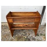 Antique Wooden Bucket Bench