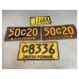 Vintage License Plates
