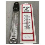Vintage Advertisement Thermometer and More
