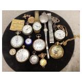 Miscellaneous Pocket Watches one 14K Gold Marked