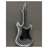 Neon Light Up Plastic Guitar Clock