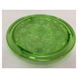 Uranium Glass Cake Stand
