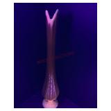 Orange Swung Glass Vase