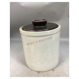 Antique Fruit Canning Stoneware Jar