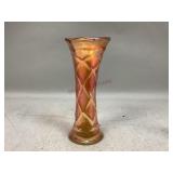 Marigold Carnival Glass Vase