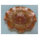 Marigold Carnival Glass Bowl